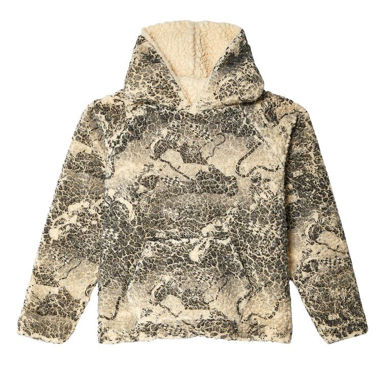 

Худи ERL Fleece Hoodie Motocross Print, разноцветный