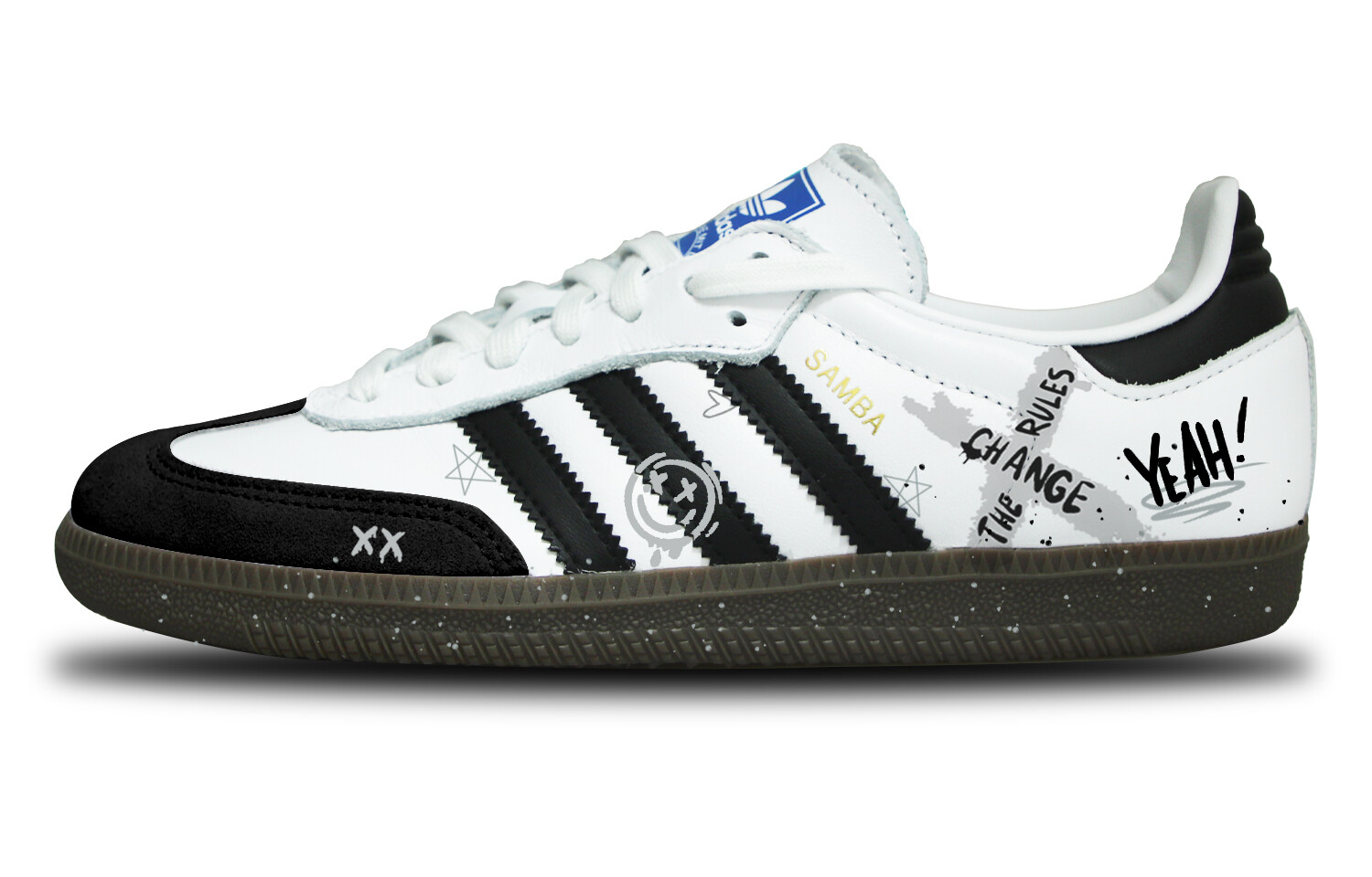 Кроссовки adidas originals SAMBA OG Skateboarding Shoes Unisex Low-top Yellow/black, белый
