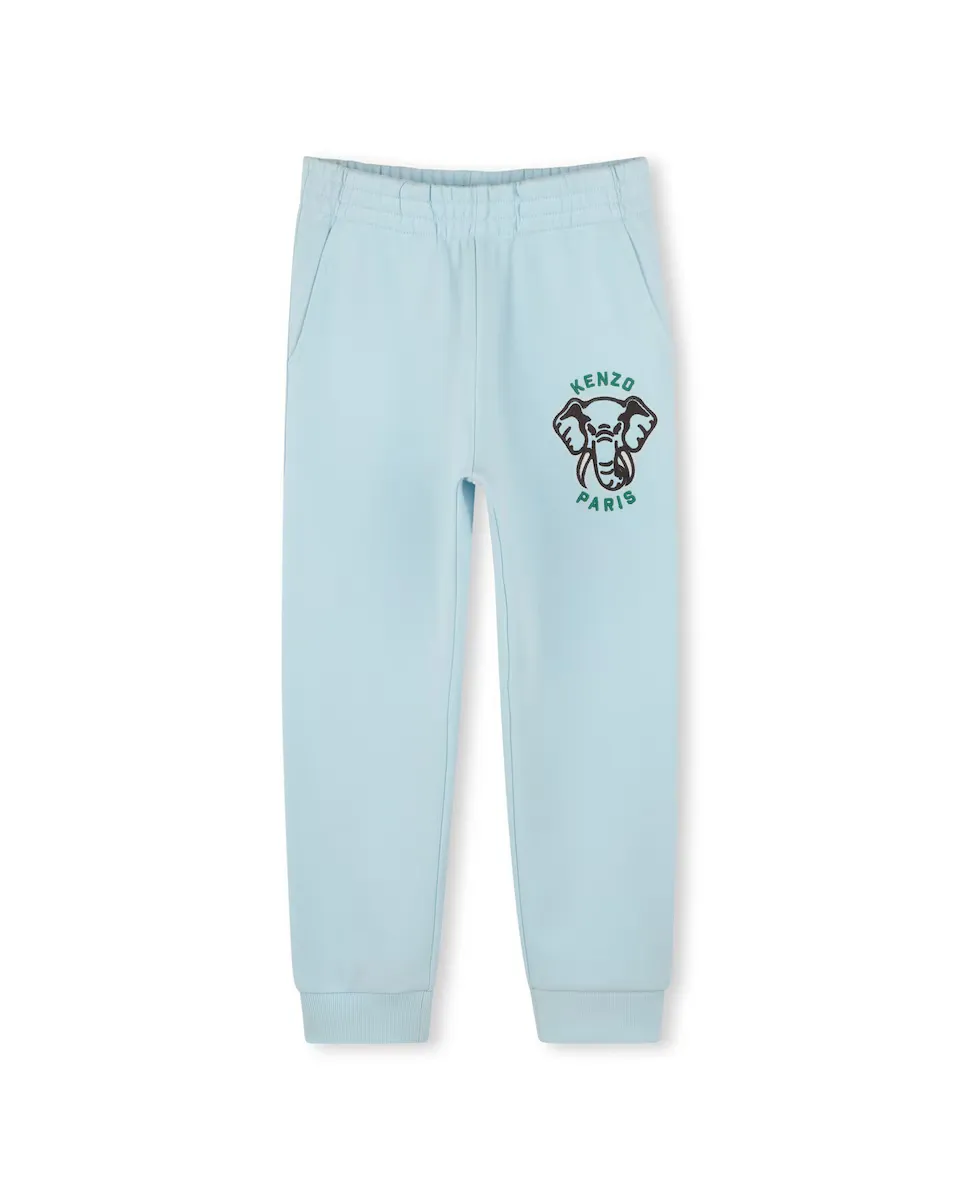 

Спортивные брюки из хлопка для мальчиков Kenzo Kids, голубой