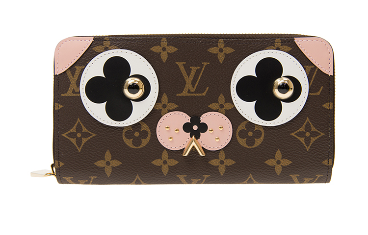 

LOUIS VUITTON Кожаный женский кошелёк Zippy Regular коричневый