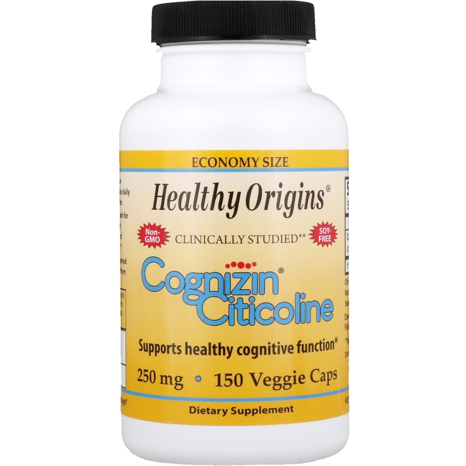 

Healthy Origins Cognizin (цитиколин) 250 мг 150 вегетарианских капсул