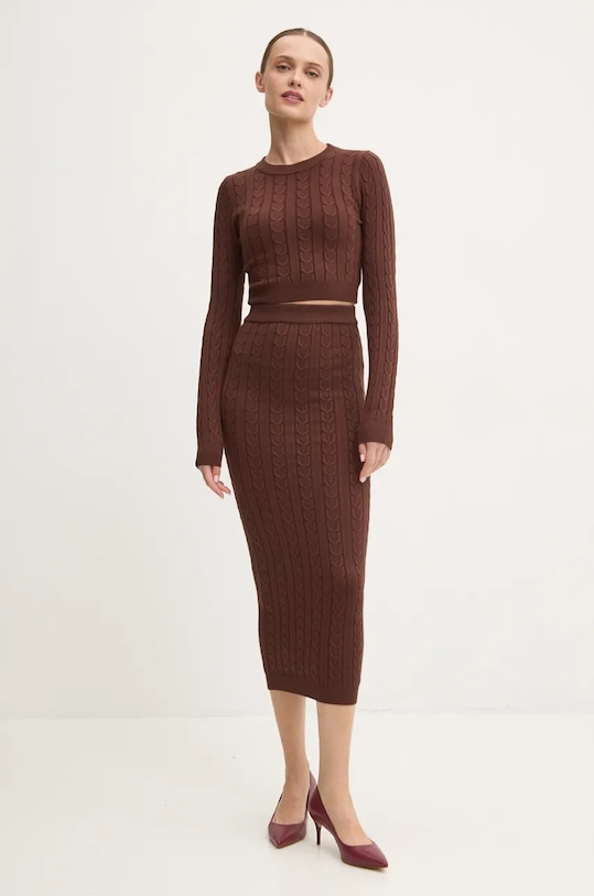 

Свитер и юбка Answear.Lab, коричневый