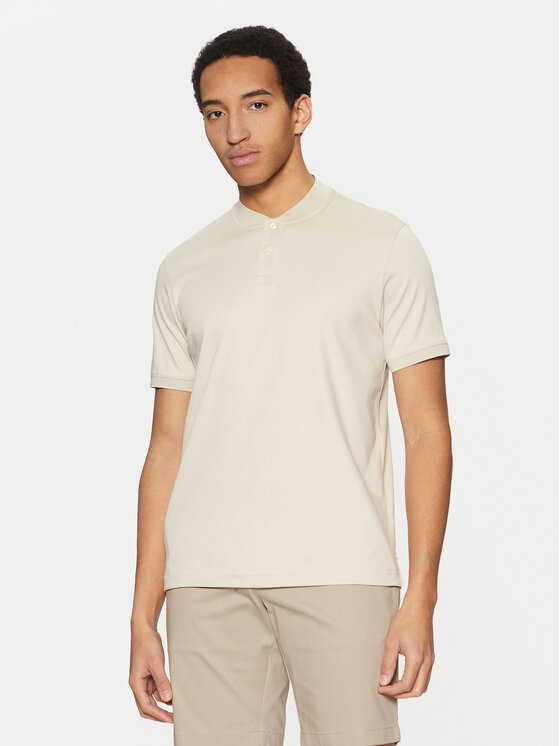 Поло regular fit K10K111201 Calvin Klein, бежевый