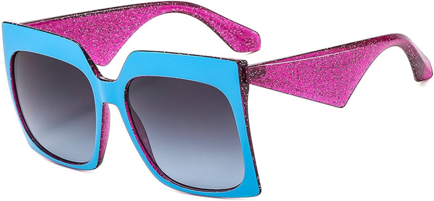 

Солнцезащитные очки Willochra Oversized Cat Eye, модные женские очки, трендовые мужские солнцезащитные очки с градиентным покрытием, защита от ультрафиолета UV400 F25, Blue