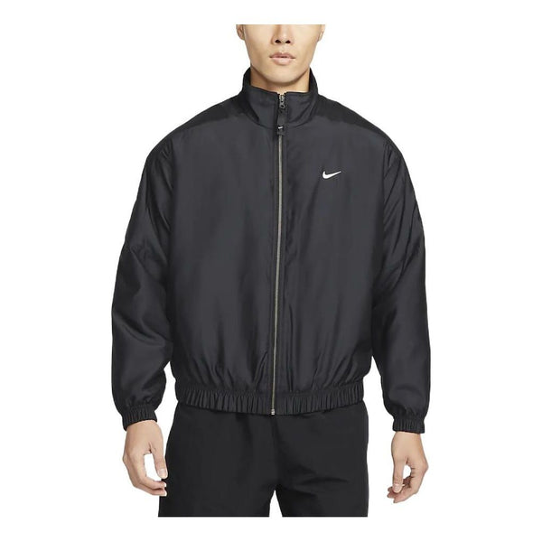 

Куртка Nike Solid Color Logo Stand Collar Jacket Black, черный