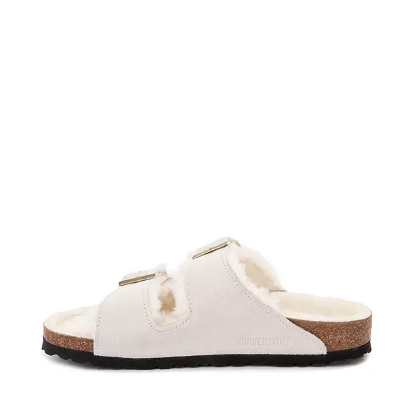 

Сандалии Womens Birkenstock Arizona Shearling Sandal, античный белый