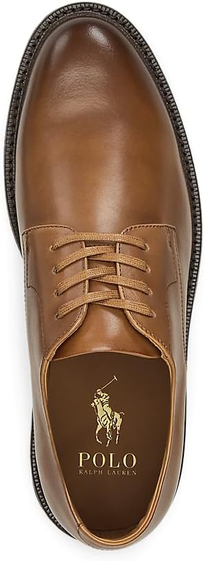 Polo Ralph Lauren мужские классические туфли Derby Calf-Asher, Tan — фото 3
