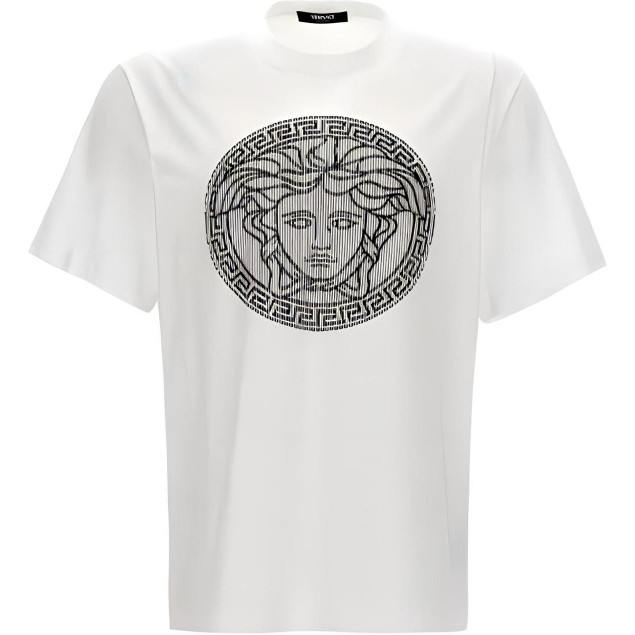 

Футболка с круглым вырезом и принтом «Медуза» VERSACE, белый