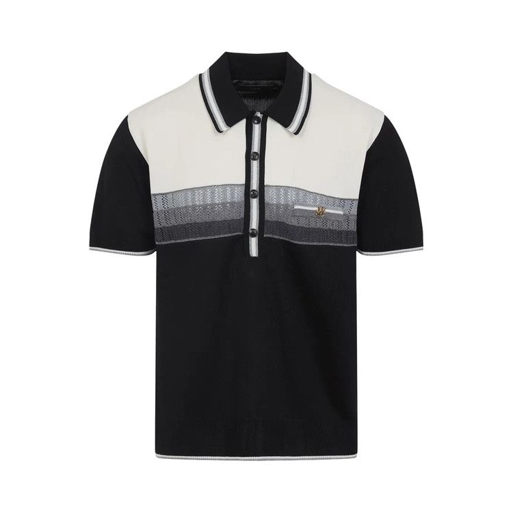 

Поло Amiri MA Striped Polo 'Black'