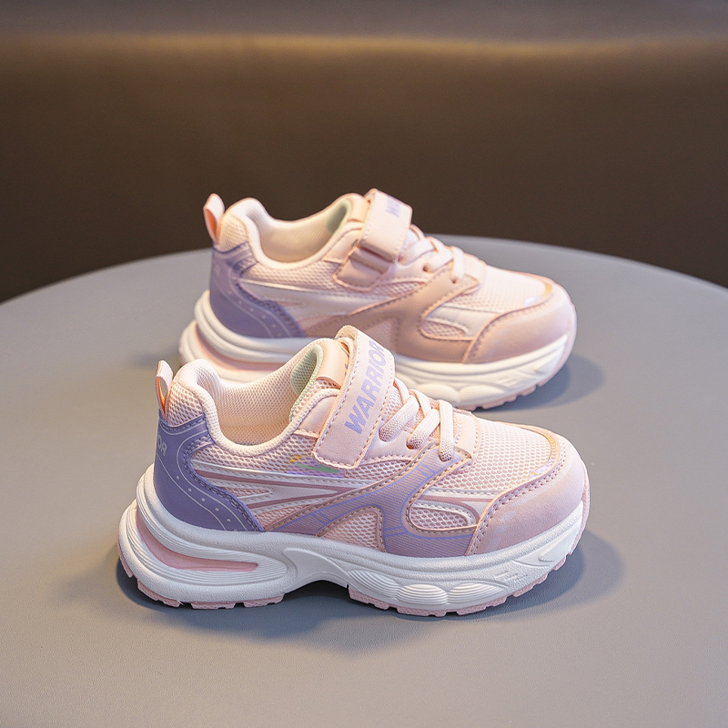 WARRIOR Беговые кроссовки для детей Pink Purple с амортизацией, устойчивые к истиранию и скольжению — фото 4