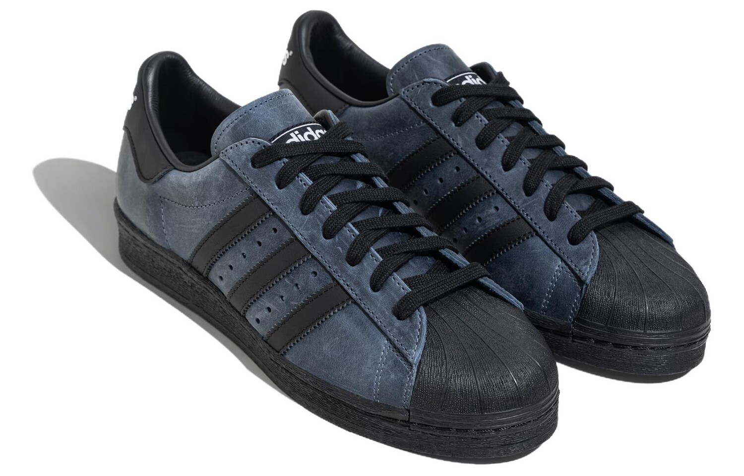 Adidas originals Superstar Обувь для скейтбординга унисекс, Black/Blue — фото 3