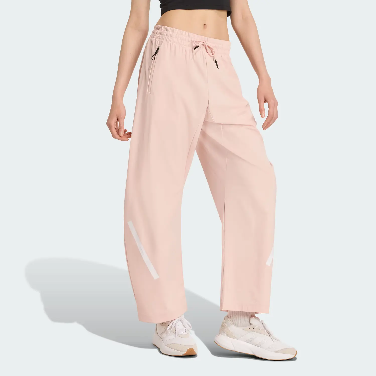True Healing Series ZNE WOVEN JOGGERS повседневные брюки женские Adidas, светло-розовый/белый — фото 4