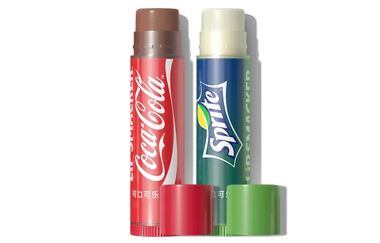 Lip Smacker Бальзам для губ со вкусом газировки, увлажняющий и осветляющий, 4г*2, Classic Cola Flavor+Sprite Flavor 4g*2