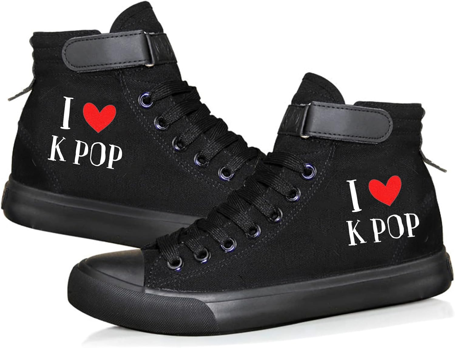 

Мерч KPOP для подростков: кроссовки из холста с сердцем и символом руки, высокие кеды для женщин и мужчин, Kpop-03