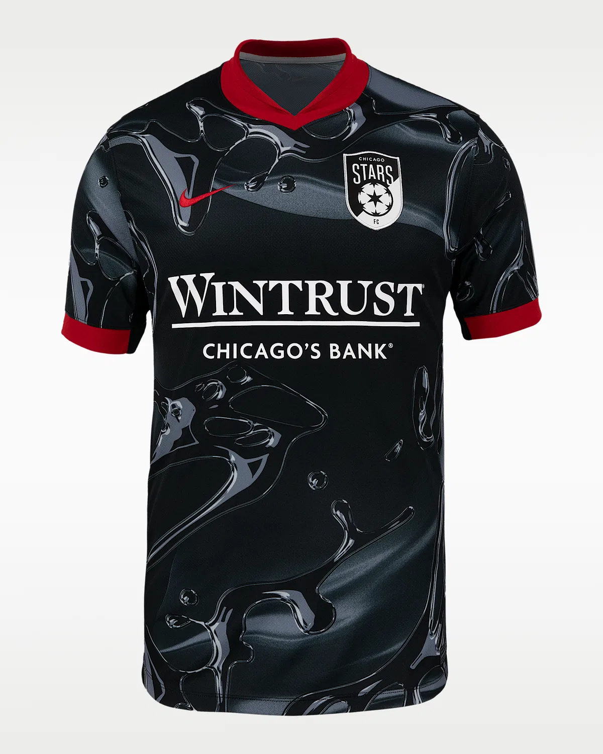 Мужская футболка Nike Dri-FIT NWSL Replica Jersey Mallory Swanson Chicago Stars FC 2025 Stadium Away, Black