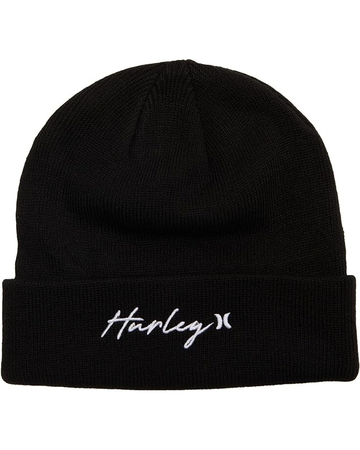 

Шапка Hurley Script Cuff Beanie, черный