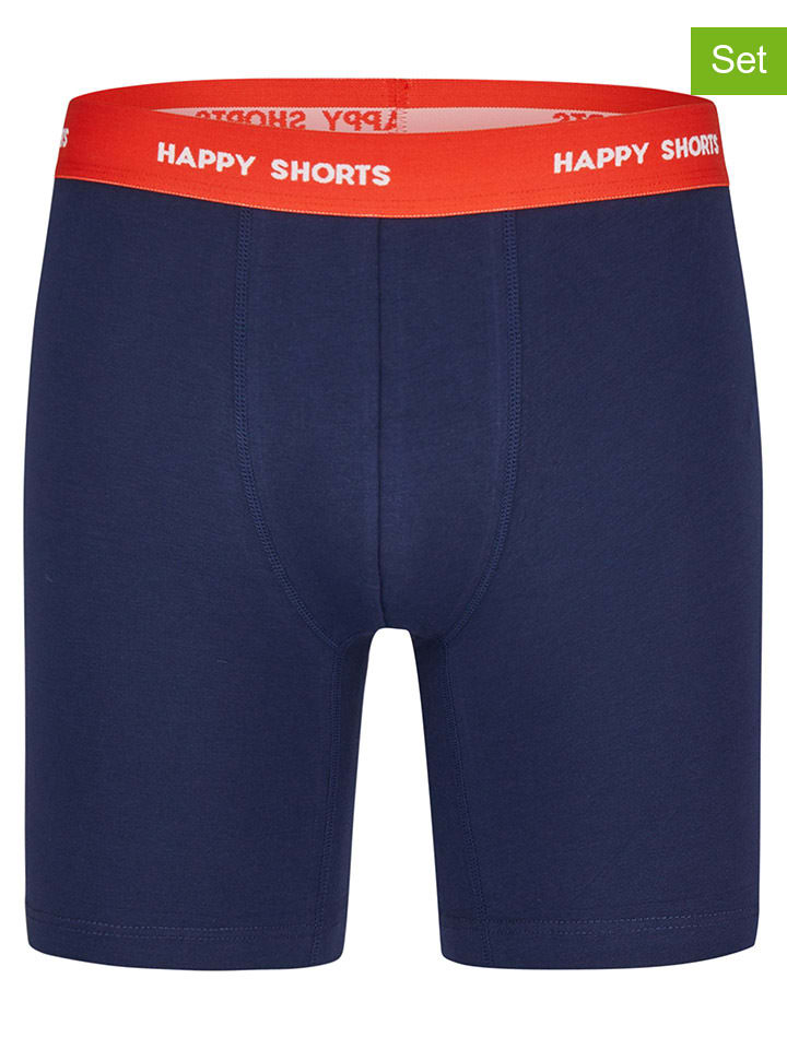 

Happy Shorts Комплект из 2 штук: боксерские шорты темно-синего/красного цвета
