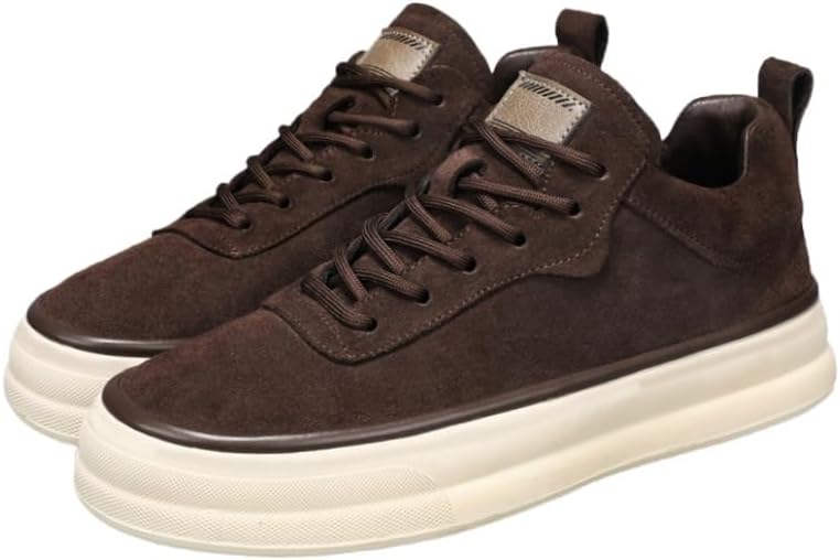 

Мужские модные кроссовки оверсайз однотонного цвета с низким верхом. Удобные шнурки с антискользящим эффектом. Тщательная текстура на верхней части. Мягкая и приятная на коже подкладка Clolinde, кофейный