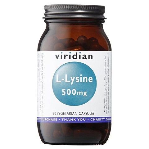 

L-лизин в капсулах Viridian L-Lizyna 500 mg, 90 шт