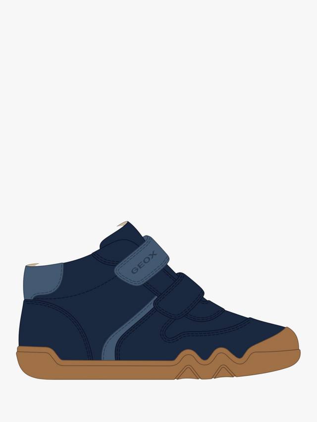 

Детские кожаные низкие кроссовки Steppieup Geox, Navy/Avio