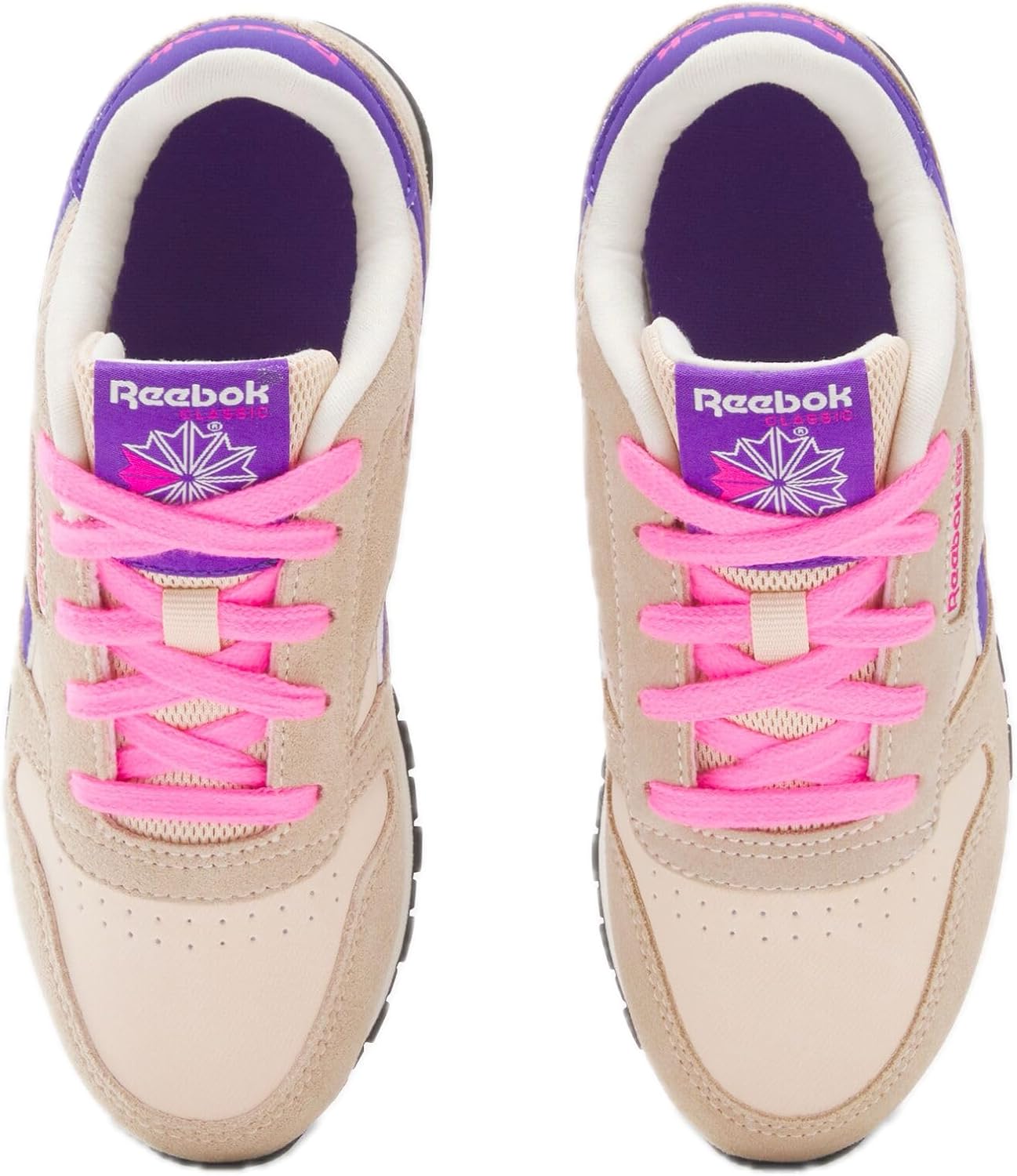 Кроссовки Reebok Classic Nylon (Little Kid), фиолетовый/розовый — фото 3