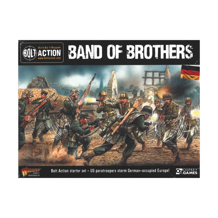 

Стартовый набор Band of Brothers, посвященный Второй мировой войне (издание на немецком языке), Bolt Action - US Airborne (28mm)