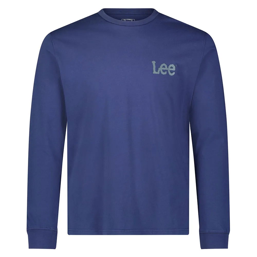 

Футболка Lee Wobbly Logo long sleeve, синий