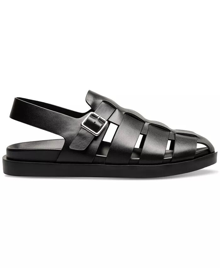 Мужские сандалии Montego Slingback из искусственной кожи с пряжкой Stacy Adams, черный — фото 3