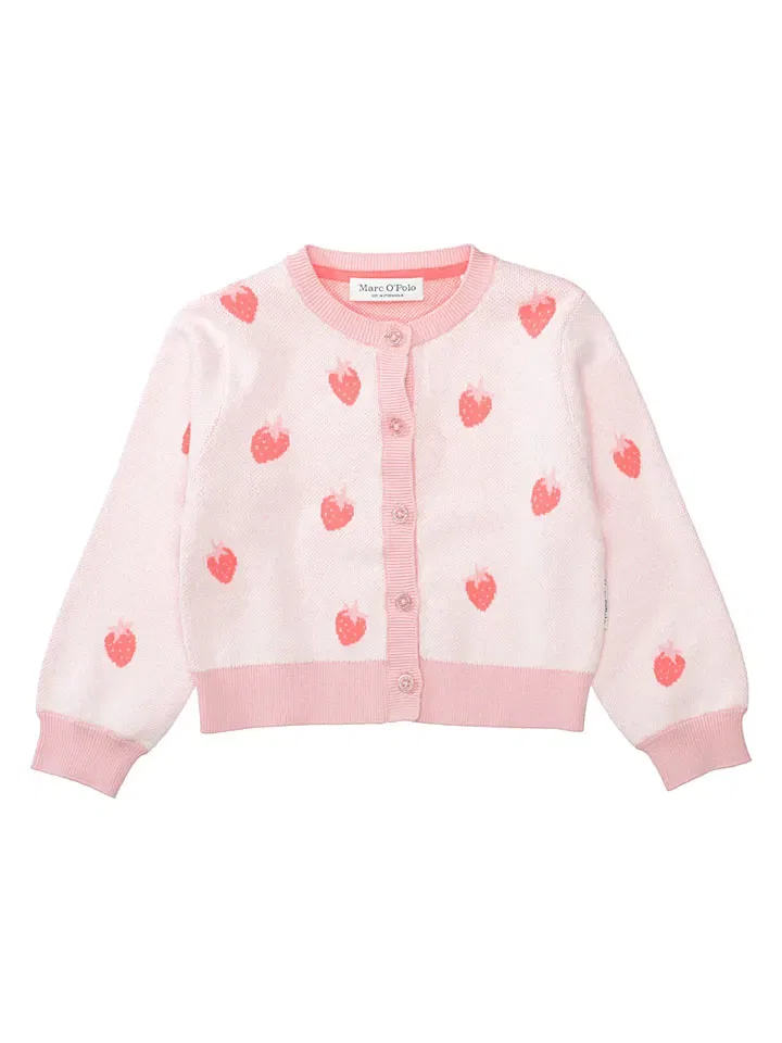 Кардиган из хлопка Marc O'Polo Junior, розовый
