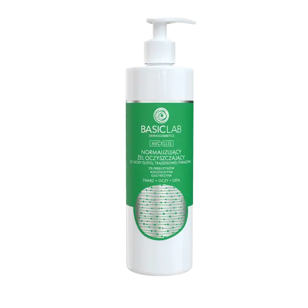 

Очищающий гель для жирной кожи лица Basiclab Micellar, 300 мл