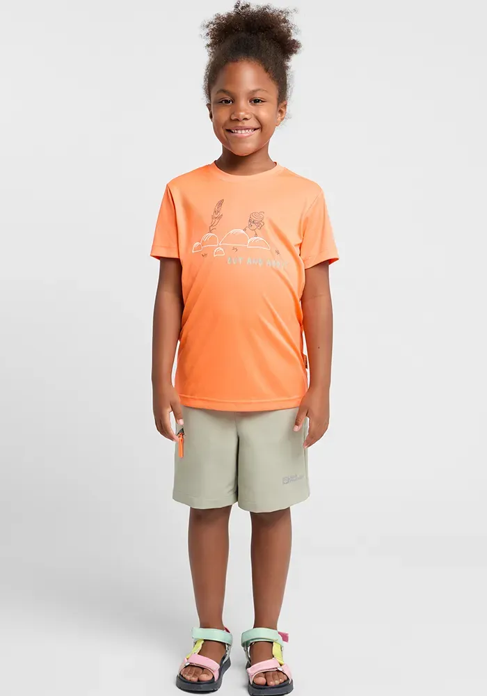 

Футболка Jack Wolfskin "OUT AND ABOUT T KIDS", оранжевый