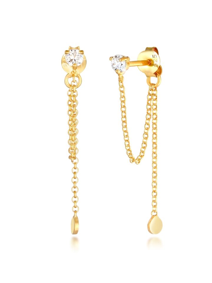 

Elli Серьги из серебра 925 пробы с золотым покрытием