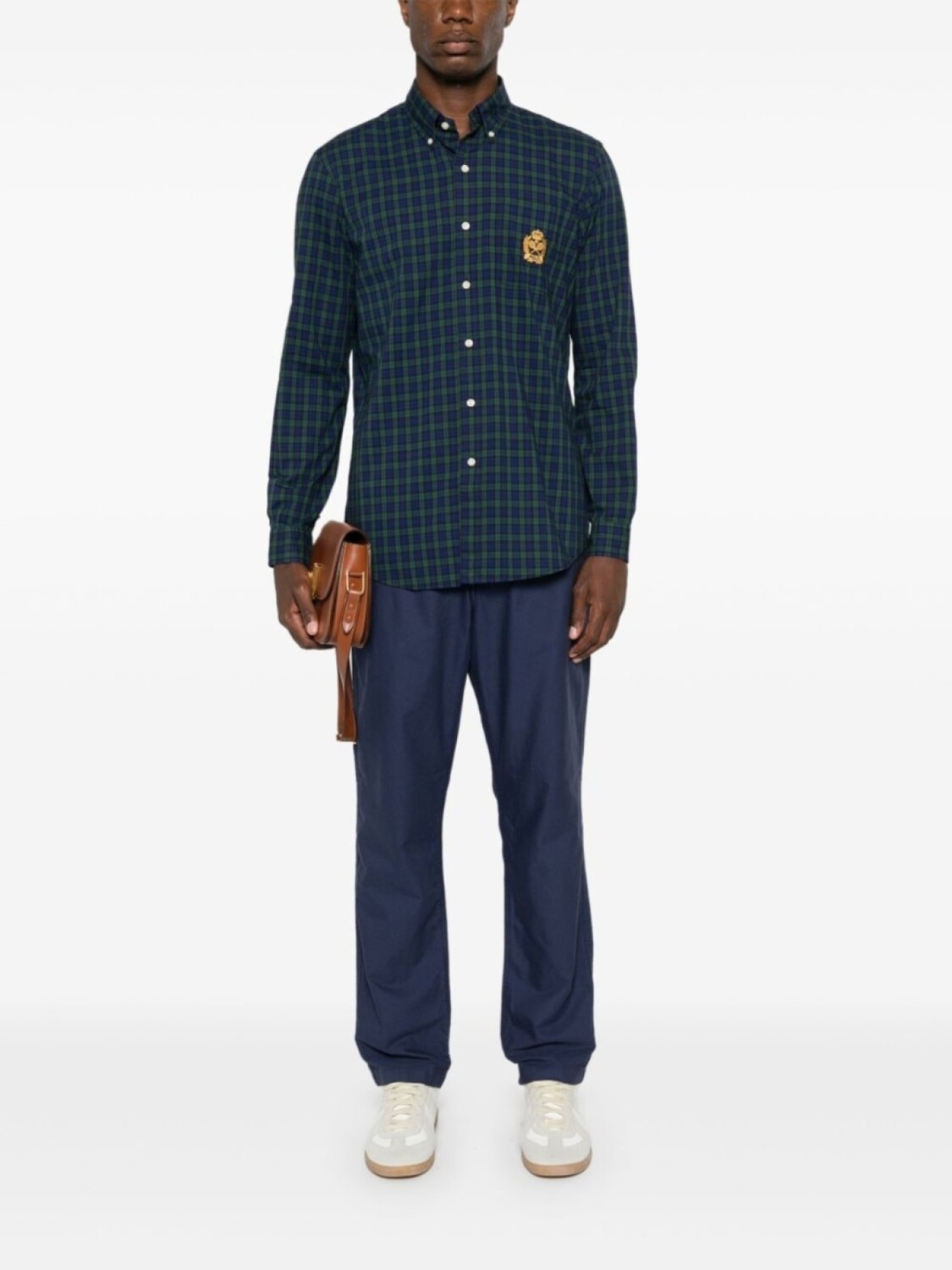 Polo Ralph Lauren зауженные брюки с кулиской, синий — фото 2