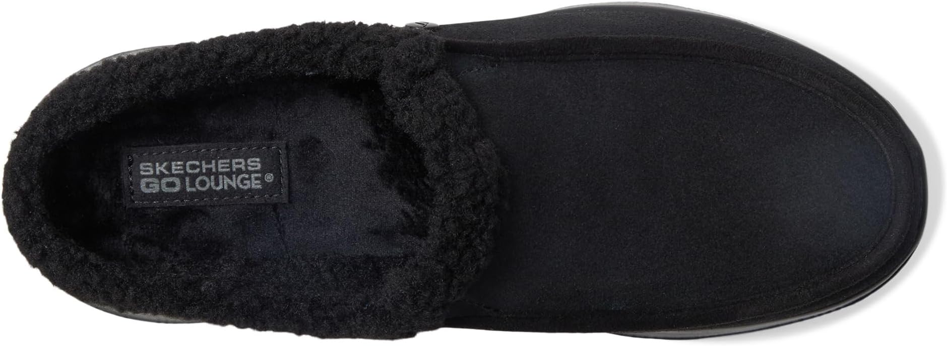 Тапочки SKECHERS Women's On-the-go Joy Suede Moc Toe Slipper, Black/Black — фото 2