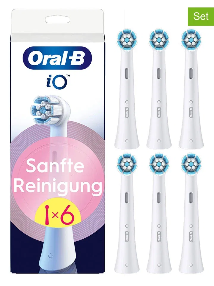 Набор сменных насадок Oral-B iO Sanfte Reinigung белый