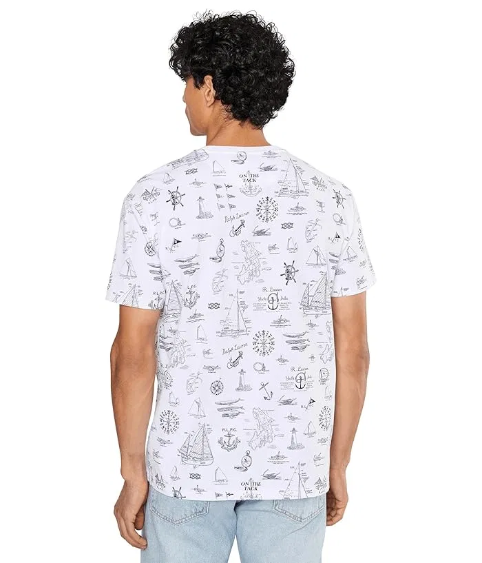 Футболка с принтом Classic Fit Polo Ralph Lauren, Seaward Bound/White — фото 4
