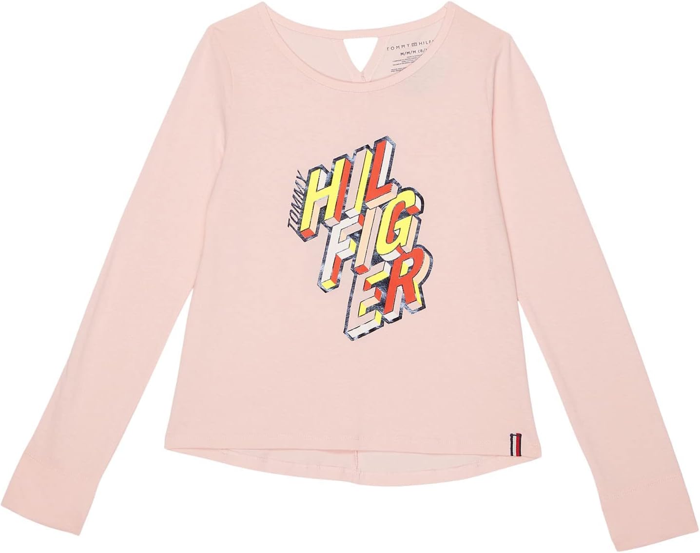 

Футболка Tommy Hilfiger для девочек, с длинными рукавами, круглым вырезом, легкая и эластичная, Crystal Rose Stacked, Розовый, Футболка Tommy Hilfiger для девочек, с длинными рукавами, круглым вырезом, легкая и эластичная, Crystal Rose Stacked