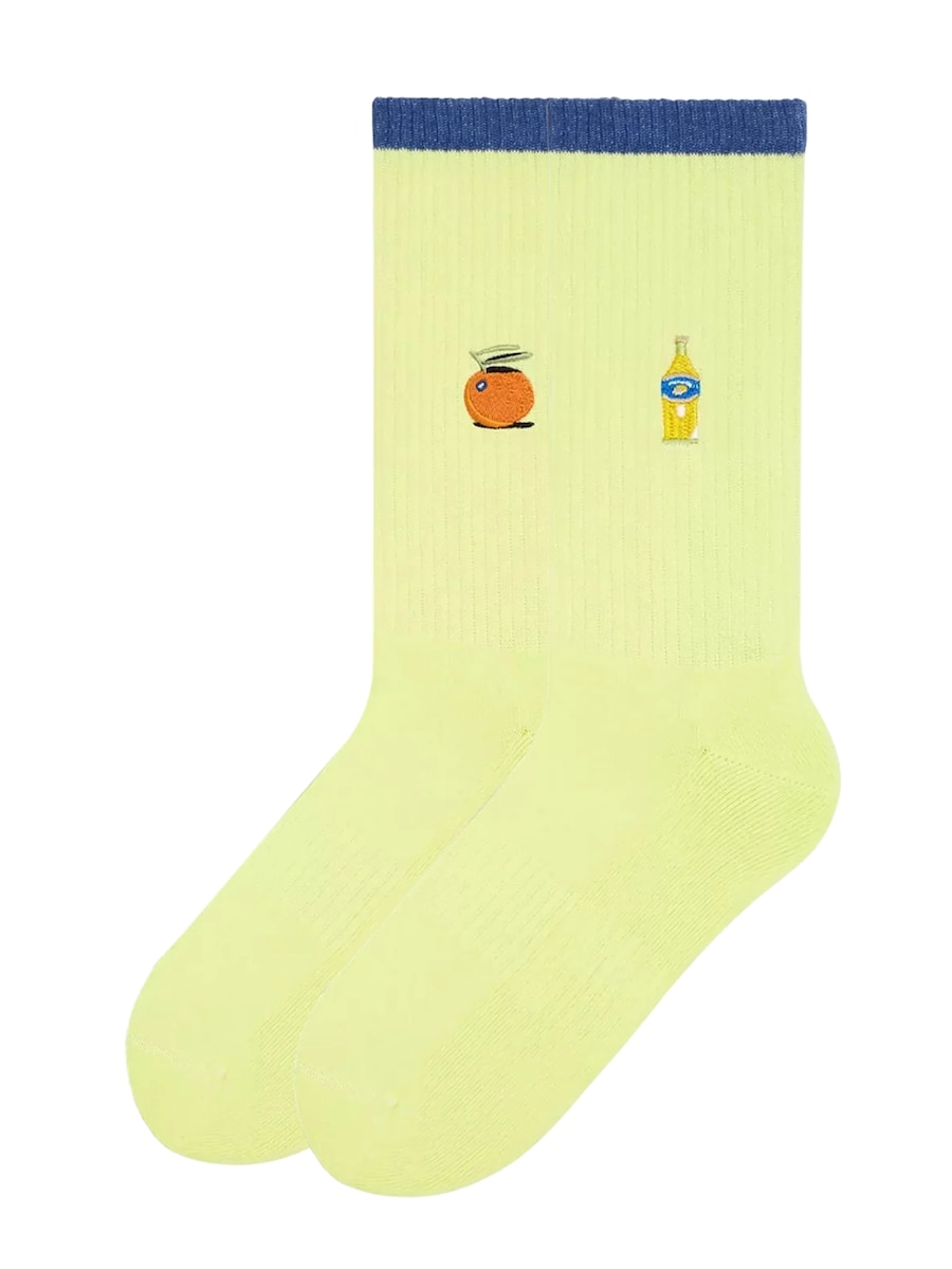 

Носки Von Jungfeld Mix & Match Socken mit Stickmotiven, светло-желтый