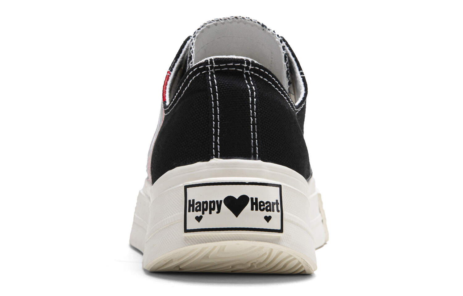 Женские кеды-лодочки Charles Jang's Happy Heart X Canvas с низким верхом Semir, черный — фото 4