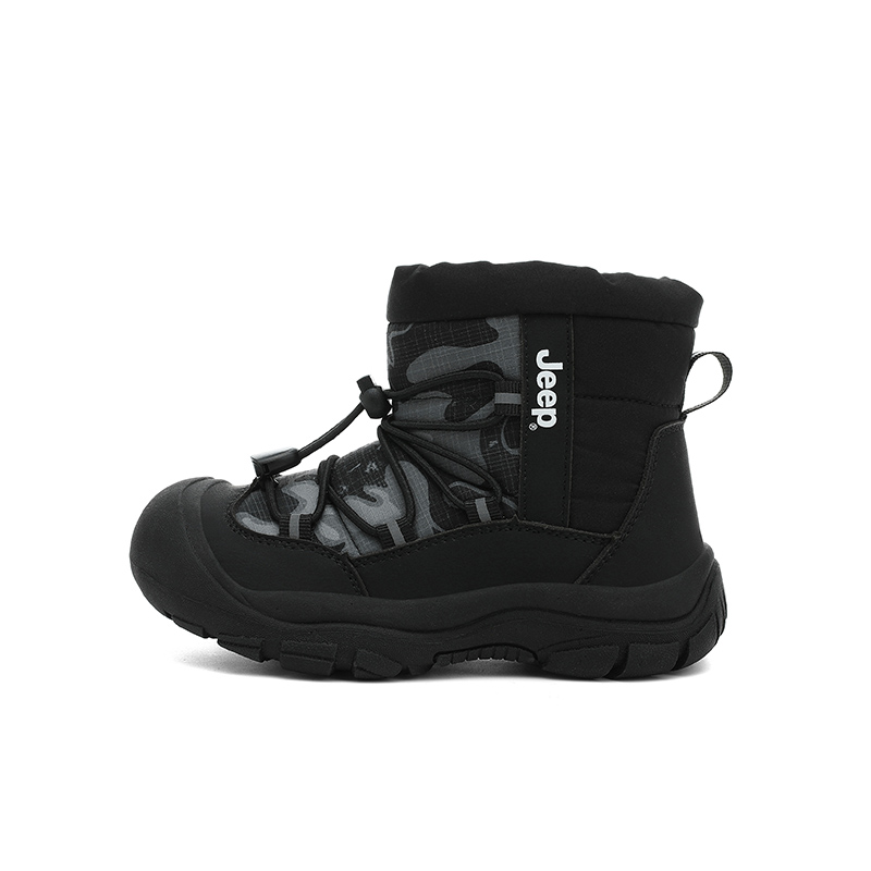 Утепленные ботинки Synthetic Leather Slip Resistant Waterproof Thermal High top Snow для детей Jeep, malt зеленый — фото 3