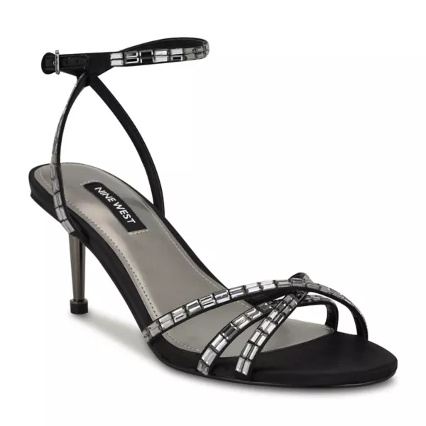 Женские босоножки Amseta с декором на каблуке Nine West, черный