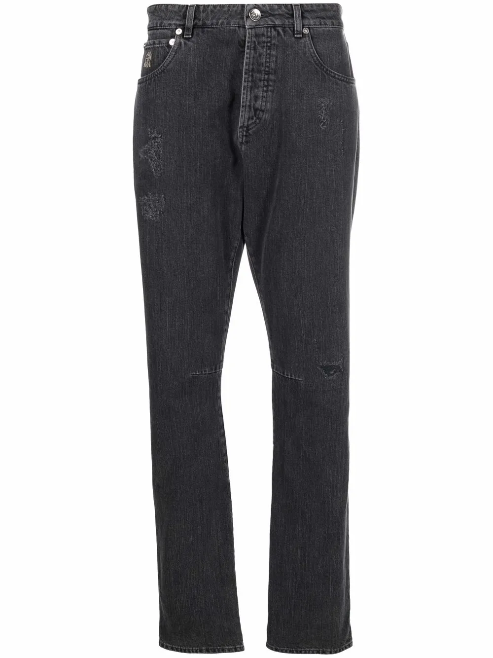 

Прямые джинсы Brunello Cucinelli, серый