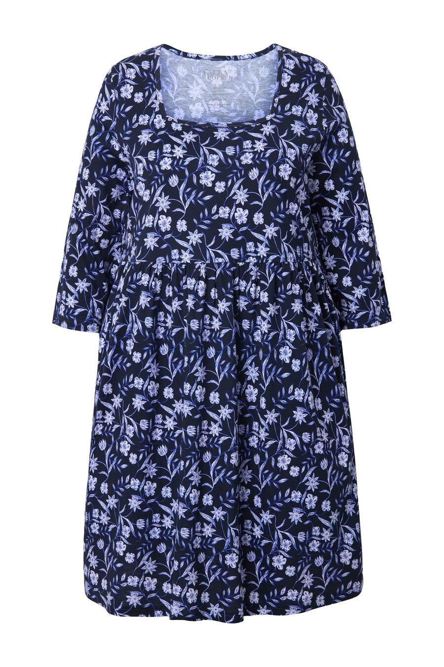 

Рубашка Ulla Popken, цвет marine blue/Light blue
