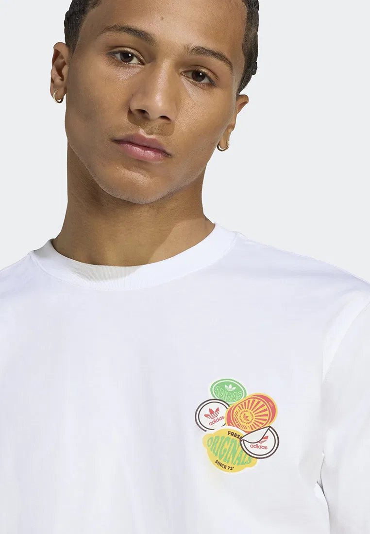 Футболка свободного кроя, серия Trefoil, Adidas, белый — фото 3