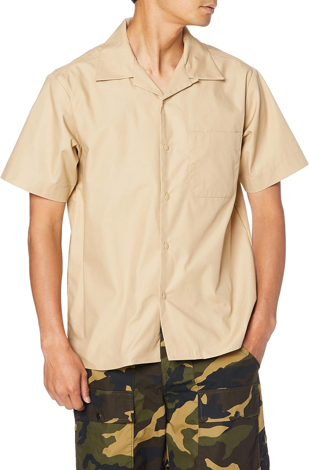 

Футболка с открытым воротником, цвет T/C United Athle, мокко бежевый