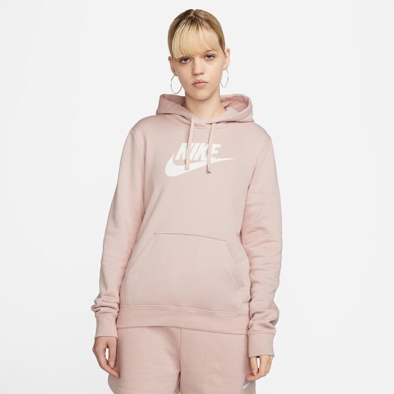

Женская толстовка спортивная клубная из флиса Nike, розовый