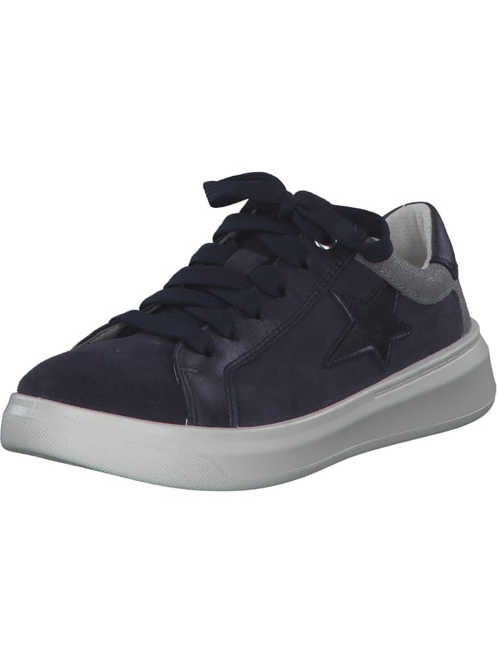 

Кроссовки на шнуровке superfit, цвет blau/hellgrau