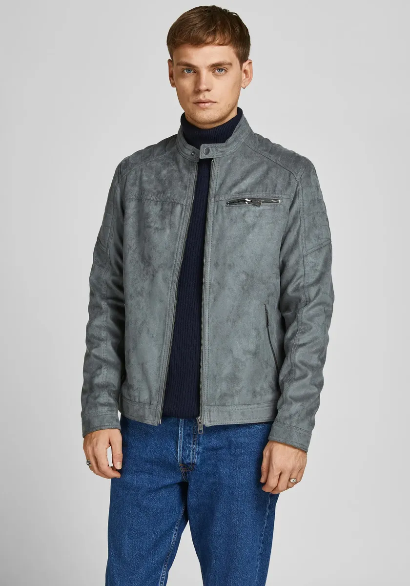 

Байкерская куртка Jack & Jones "ROCKY JACKET", без капюшона, цвет Sedona Sage
