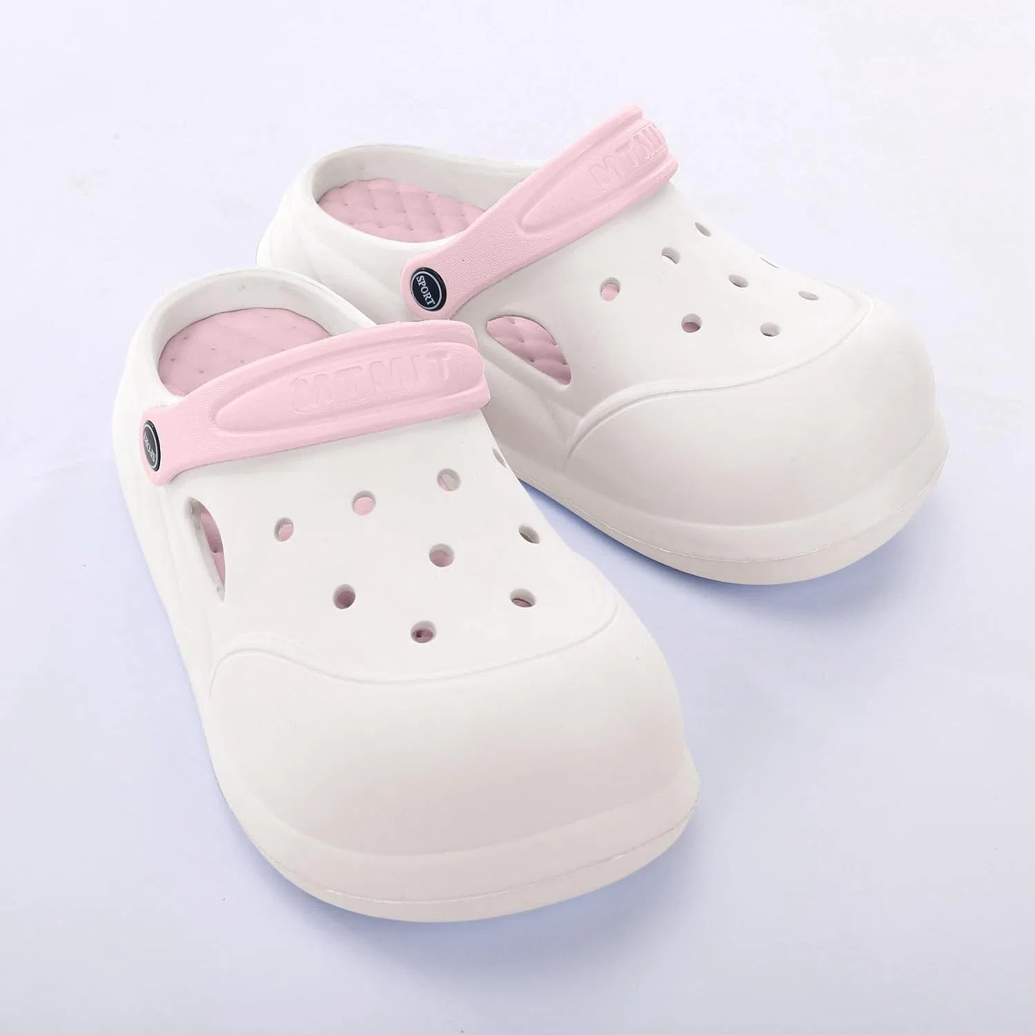 Сабо и пантолеттен Für Herren Damen Garten Hausschuhe Gartenschuhe mit Rutschfester Sohle Gartenclogs Leicht Badelatschen Unisex Weiche Küchenschuhe Sommer Sandalen Strand Schuhe Hsternexy, B23 Rosa — фото 2