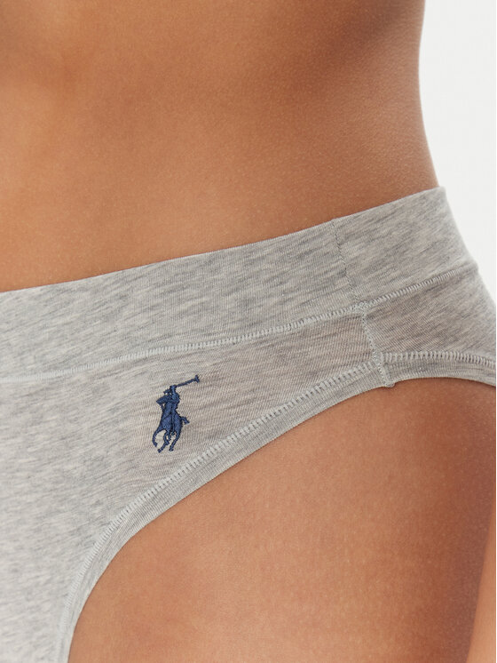 Классические женские трусы 4P0497 Polo Ralph Lauren, серый — фото 4